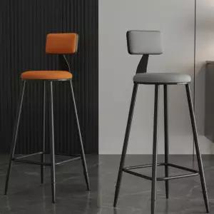 철제 바의자 프런트데스크 금의자 등판없음블랙의자 그레이