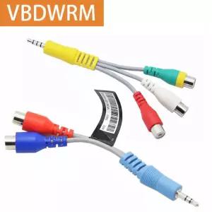 호환 DC to RCA AV 성별 케이블 전선가리개 어댑터 4K 울트라 HD 스마트 LED TV 용 오디오 RCA 케이블 전선