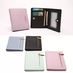 [셀러에이드]심플 여학생 카드 반지갑 동전지갑 사피아노 여성 10대 중학생