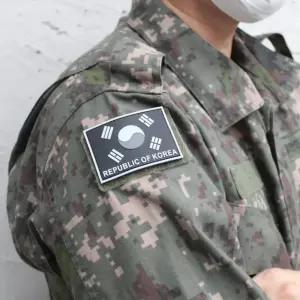 찍찍이패치 실리콘 기 와펜 패치 검정회색 찍찍이패치 찍찍이와펜 마크