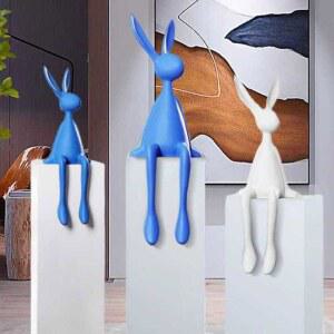 토끼조형물 토끼모형 장 인형 동물 인테리어 카페