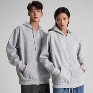 도톰한 남성 여성 커플 오버핏 후드집업 봄 가을 후드티 긴팔