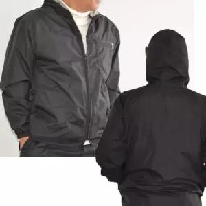 국산 방수 후드 점퍼 블랙 작업복 우비 우의 땀복 바람막이 후드