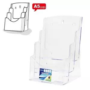 [셀러에이드]홍보물진열대 전단꽂이 아크릴거치대 팜플렛보관 브로셔스탠드 A5