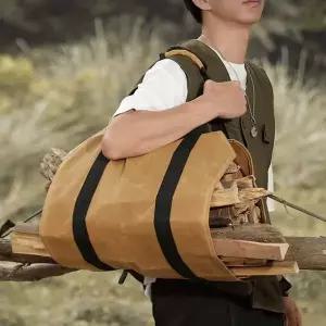 [골드스마일]캠핑 장작 나무 땔감 가방 파우치 불멍 스토브 난로 화목난로