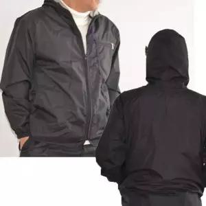 국산 방수 후드 점퍼 블랙 작업복 우비 우의 땀복 바람막이 후드