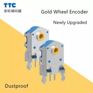 호환  TTC 인코더 78910111213141516mm 로터리 마우스 스크롤 골드 휠 인코더 1.74mm 홀 마크 20-40g PC 마