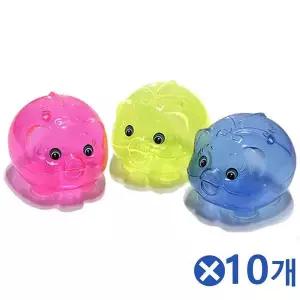 [셀러에이드]TBZ 형광색 훼미리 돼지저금통 소 3Px10개 저금통문구류