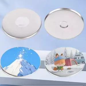 [알티피아]DIY 재료 자석형 핀버튼 원형 제작 58MM 100개 58mm 핀 버튼 프레스 뱃지