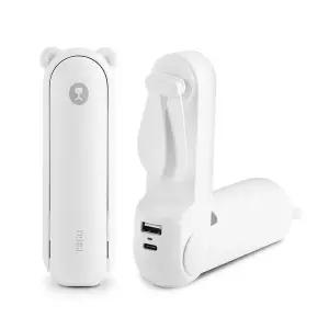 [레이나][E] 레이나 보조배터리 겸용 무선 핸디형 LED 선풍기 RF-W1004