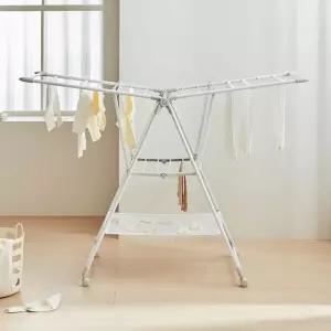 한샘 양날개 베이직 메쉬형 건조대 1단