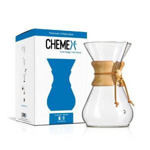 Chemex Pour-Over Glass 커피 메이커 - 시리즈 포장 8컵 클래식