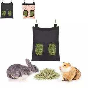 토끼 건초 주머니 가방 먹이 사료 밥그릇 식기 소형 급식기 스몰펫 용품 소동물 건초렉