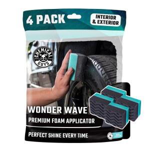 케미컬 가이 원더 웨이브 듀라폼 콘투어 타이어 샤인 어플리케이터, & 4팩 드레싱 대형