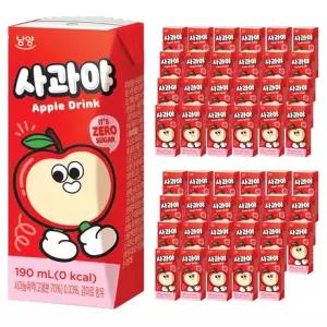 남양 사과야 제로 190ml 48팩