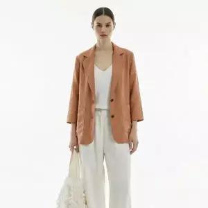 [막스카라]모시 린넨 투버튼 자켓 M42QWJ516ME_P418594887