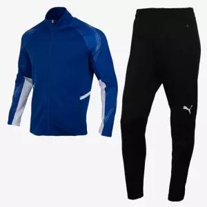 푸마 세려된 블루자켓 조거블랙바지 남자츄리닝세트 이지캐주얼 핏좋은 트레이닝복상하의 스트릿패션코디