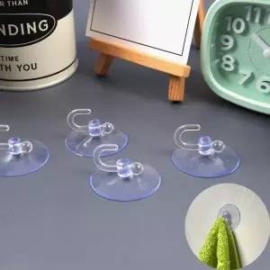 [콩심팥심]후크 걸이 고리 5P 욕실 반투명 흡착식 유리 ZF 거울