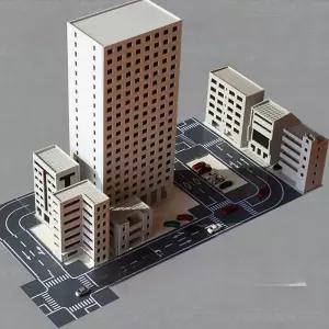 아파트 모형 건물 빌딩 소품 주택 장식품 미니어처
