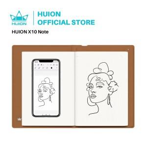 HUION Note 2-in-1 디지털 노트북 드로잉 태블릿, 배터리가 필요 없는 펜, Bluetooth 무선 종이 전자 쓰기