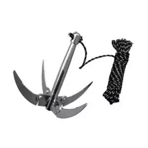 업그레이드 휴대용 접이식 수초제거기 손잡이 로프 세트 낚시 필수품 수초제거 낚시용품