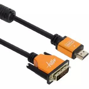 엠비에프 111TAQ63 양방향 골드메탈 HDMI to DVI 듀얼케이블 5M