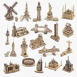 모또퍼즐 나무 세계 랜드마크 만들기 3D입체퍼즐