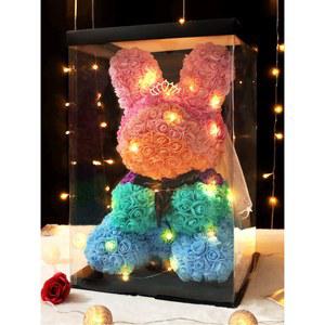 곰돌이꽃다발 래빗 장미꽃 기념일 비누꽃