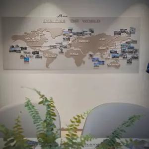 세계지도 스티커 디자인