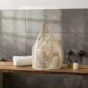 컴팩트 온천 생존수영 목욕 메쉬 비치백 수영장 목욕탕 백 가방 비치가방 바닷가