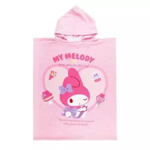 마이멜로디 큐트 후드 샤워가운(비치)수건 타올 물놀이용품 물놀이 아동 목욕 수영