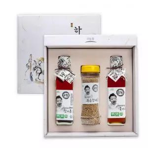 백프로 국내산 유기농 참기름 들기름 볶음참깨 선물세트 ? 참기름선물세트 들기