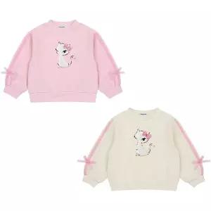 [프랜치캣]여아봄맨투맨 IV/핑크 리본 배색 MTM Q61DDT300/Q61DDT310_s