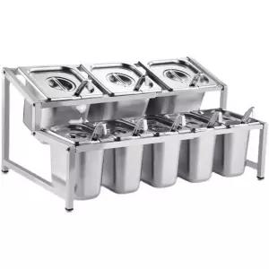 스테인리스 반찬통 소스통 뚜껑 용기 업소용 스텐