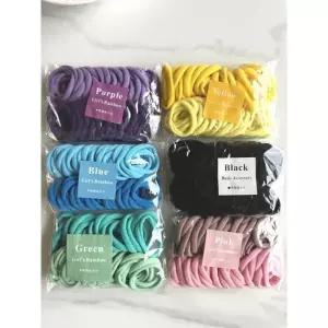 기본 50개 넓쩍 세트 머리끈 머리끈 고탄력