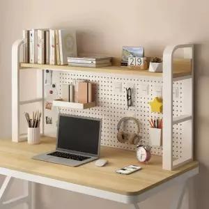 책상 상부장 타공판 책장 프레임 철제 데스크 공부 보드 책꽂이 걸이 보조 선반 다용도