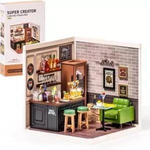 와우드 슈퍼 크리에이터-미니 블록 모델 빌딩 세트 미니어처 플라스틱 하우스 키트 스토어 장난감 청소년