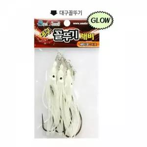 TBZ ST 대구 꼴뚜기 GLOW RH 채비 메탈 지그 지깅