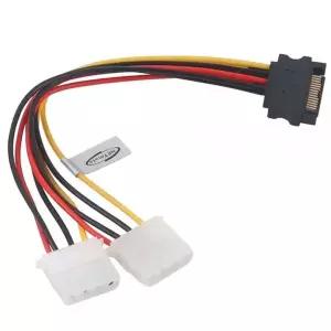 SATA 106THW62 파워 15핀 to IDE 4핀 전원 Y 케이블 0.2m