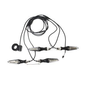 호환 EBKE 전기 자전거 오토바이 12V 회전 신호 변환 키트 방수 케이블