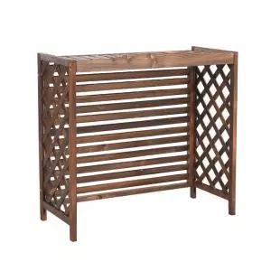 에어컨실외기커버 실외기그늘막 나무 부식방지 통풍구 선반