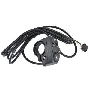 호환 Ebike 앞 브레이크 후면 조명 세트 전문 경적 헤드 라이트 스위치 24-48V 에너지 절약 전기 자전거 액