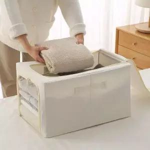 깔끔수납 패브릭 리빙박스 55L 소품정리함 패브릭다용