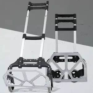 알루미늄 접이식 카트 가벼운 핸드 캐리어 낚시용 쇼핑용 손수레