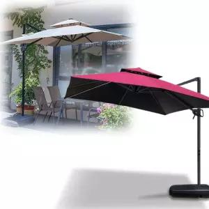 그늘막파라솔 대형파라솔 옥상 테라스 정원 접이식 햇빛차단 그늘막