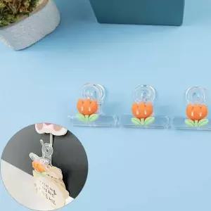 [셀러에이드]ZF 모양 집게 사진 1P 사무용 소형 서류 플라스틱 튤립