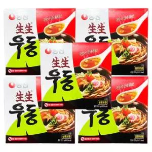 농심 생생우동 카톤 253g X 5개