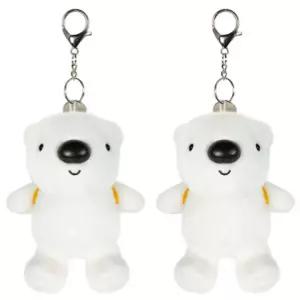 오로라 커플 키링 홀더 북극곰 봉제 인형 펭귄가방 X2 BNA
