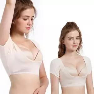 여성 여름용 겨드랑이 땀 흡수 일체형 보정 숏탑 거들 팬티 복부