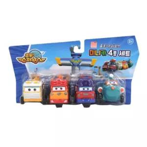 슈퍼윙스 남아 미니카 4종세트 자동차 조카 생일 선물 BNA